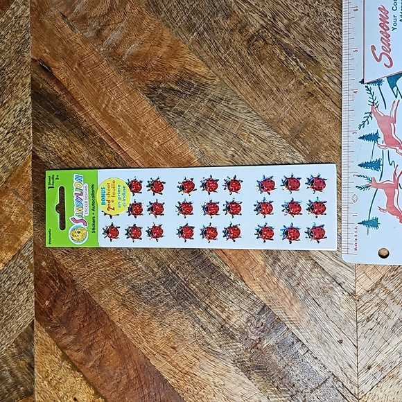 Vintage SandyLion lady bugs sticker sheet sealed - Picture 2 of 7
